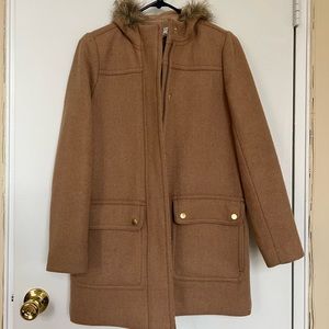 J. Crew Camel Wool Coat